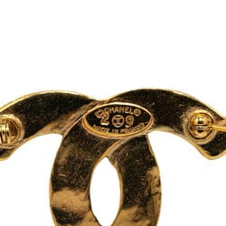 Chanel Coco Mark Brooch Gold Plated Women's CHANEL