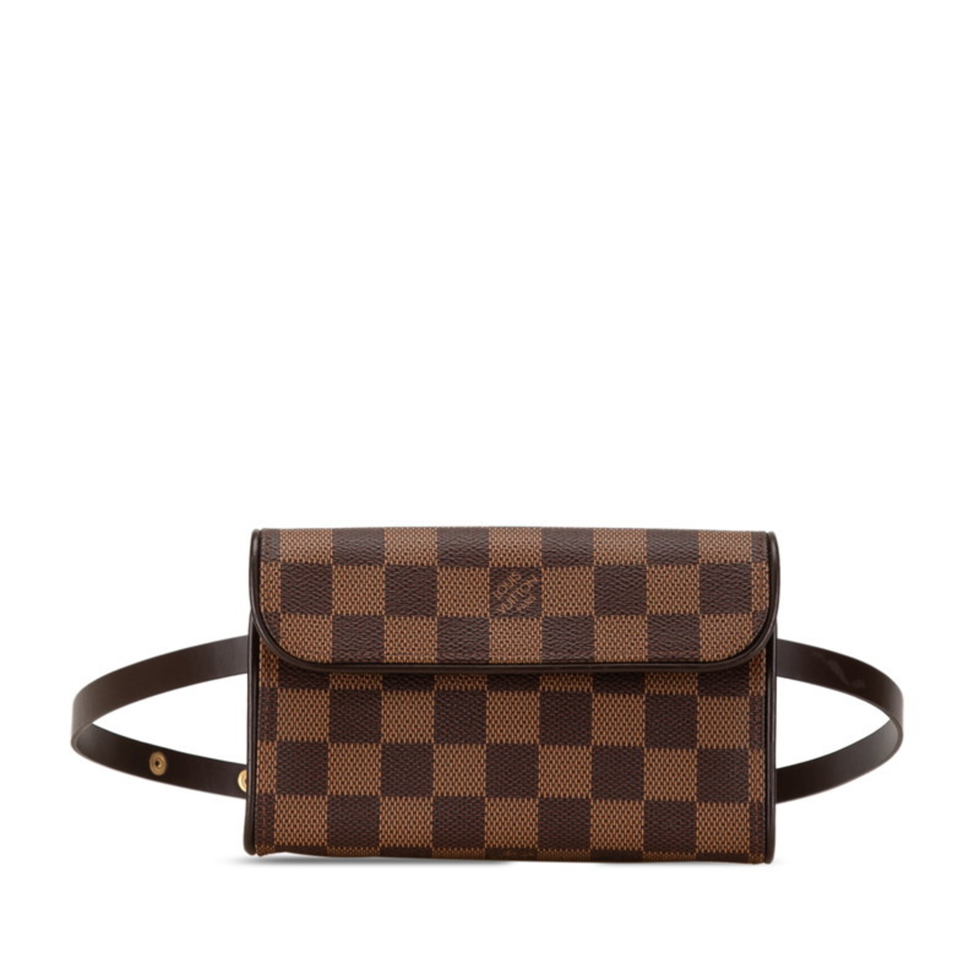 Louis Vuitton Damier Pochette Florentine Special Order Body Bag Waist N51857 Brown PVC Leather Women's LOUIS VUITTON