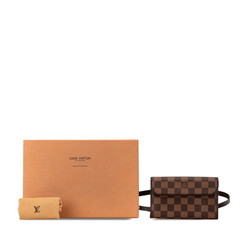 Louis Vuitton Damier Pochette Florentine Special Order Body Bag Waist N51857 Brown PVC Leather Women's LOUIS VUITTON