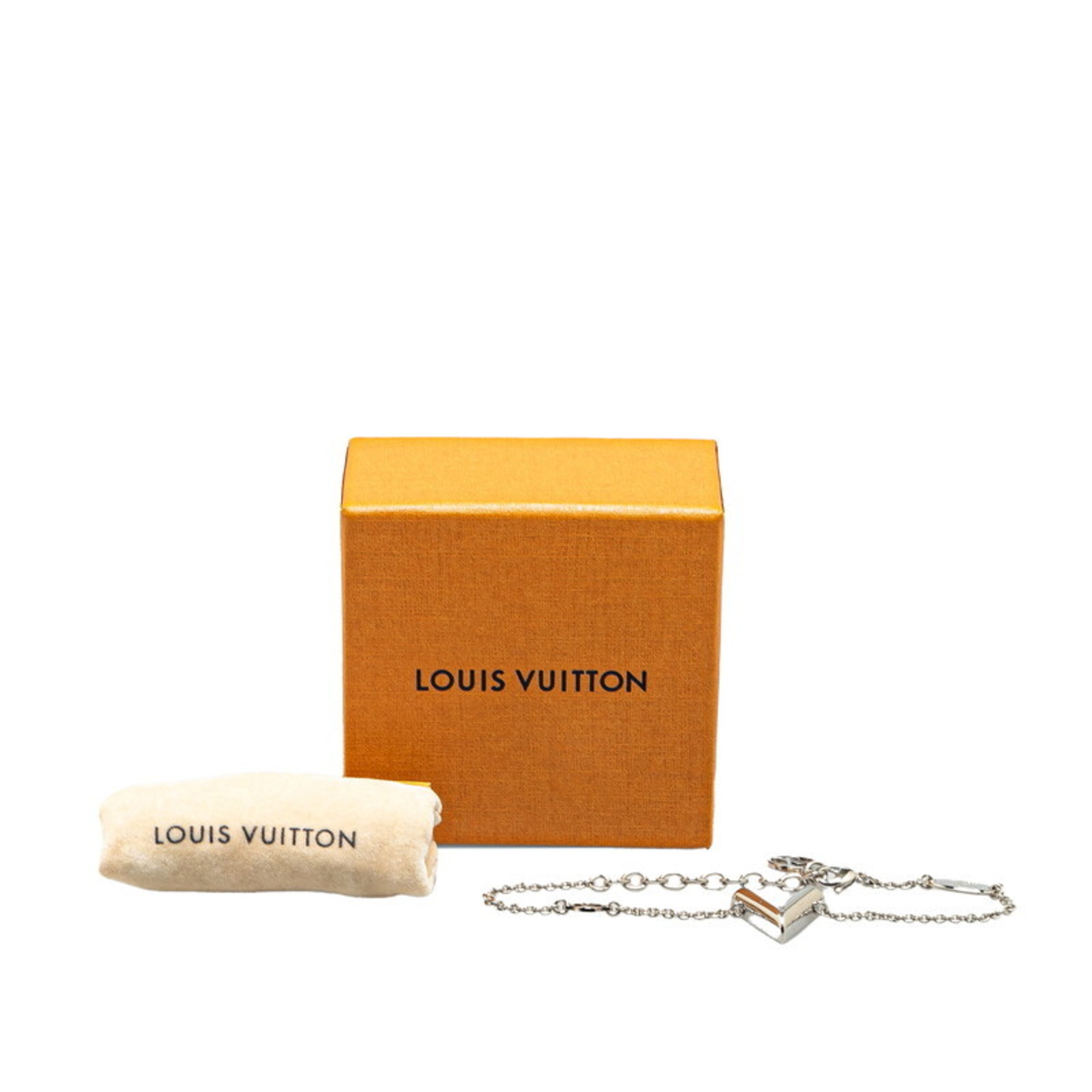 Louis Vuitton Essential V Bracelet M63198 Silver Metal Women's LOUIS VUITTON