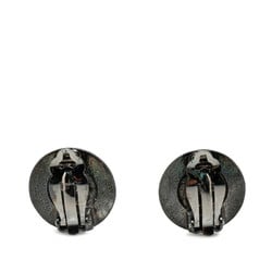 Chanel Coco Mark Earrings Silver Metal Women's CHANEL