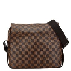 Louis Vuitton Damier Naviglio Shoulder Bag N45255 Brown PVC Leather Women's LOUIS VUITTON