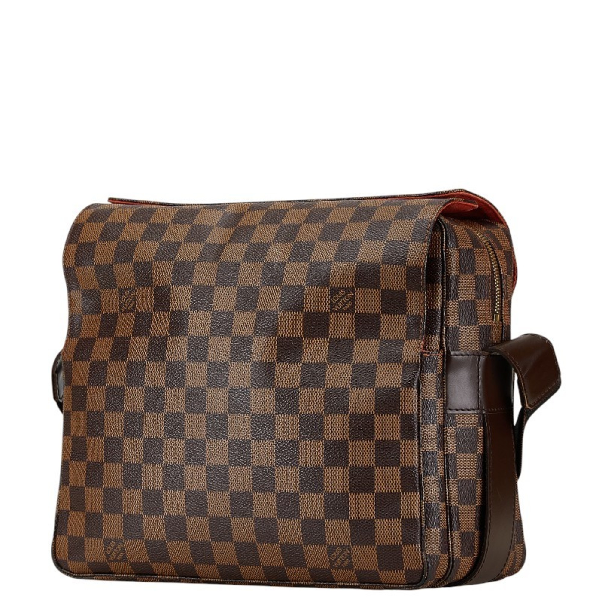 Louis Vuitton Damier Naviglio Shoulder Bag N45255 Brown PVC Leather Women's LOUIS VUITTON