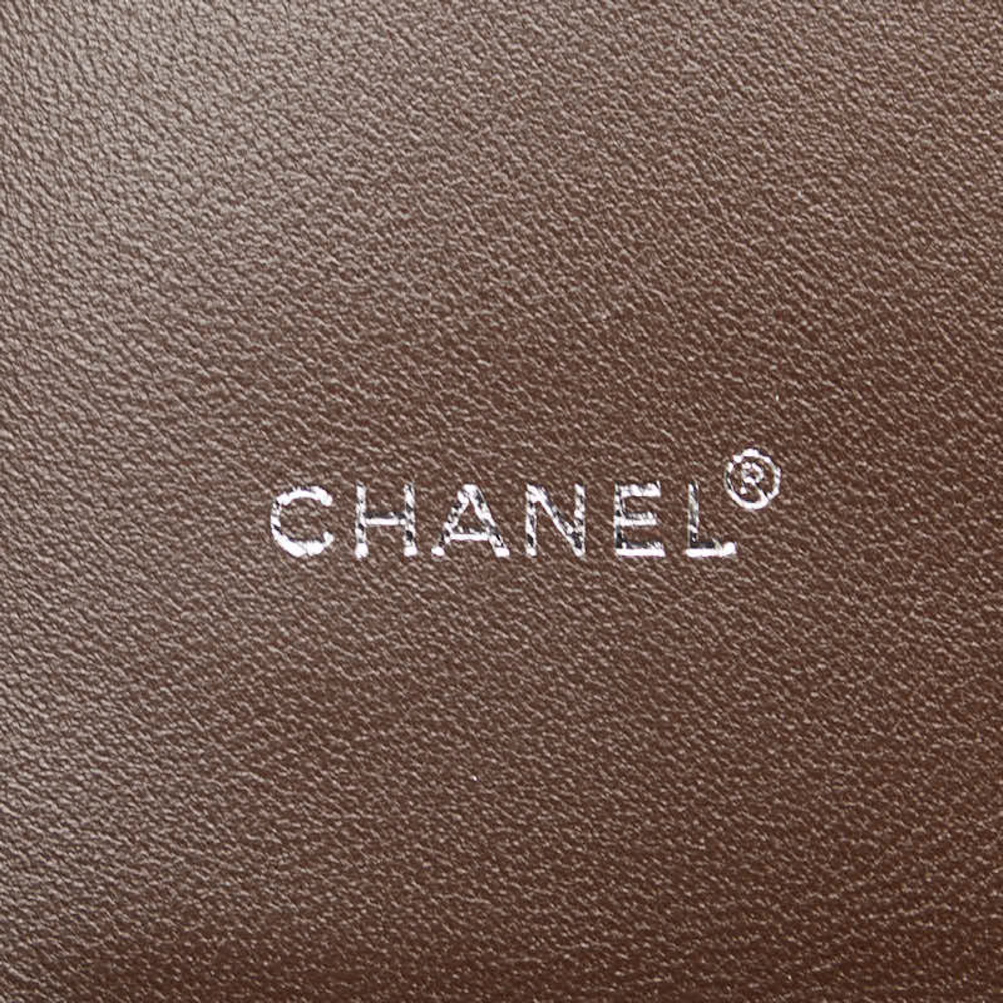 Chanel New Travel Line Long Wallet Khaki Green Canvas Women's CHANEL