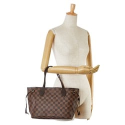 Louis Vuitton Damier Neverfull PM Handbag Tote Bag N51109 Brown PVC Leather Women's LOUIS VUITTON