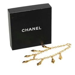 Chanel Coco Mark Scarf Muffler Necklace Gold Plated Women's CHANEL