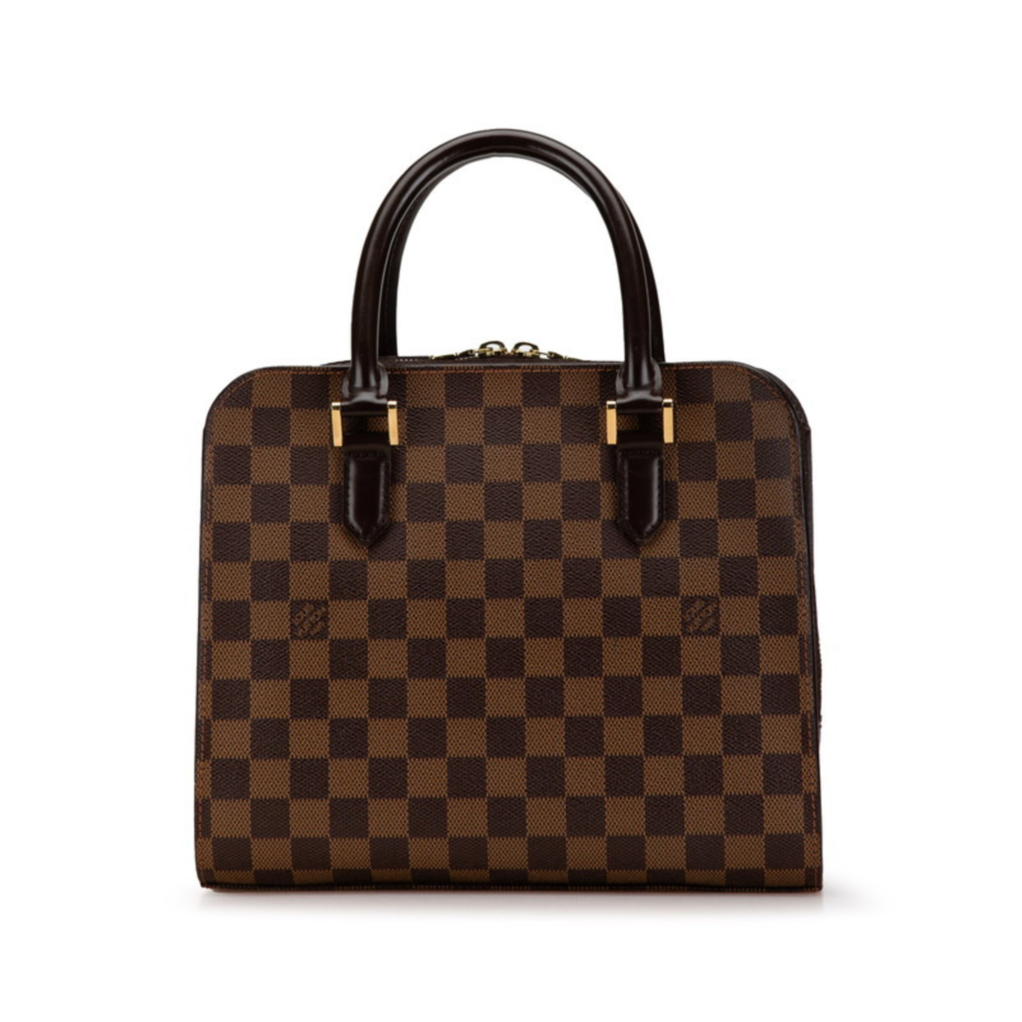 Louis Vuitton Damier Triana Handbag N51155 Brown PVC Leather Women's LOUIS VUITTON