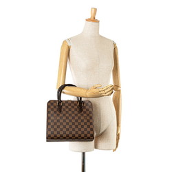 Louis Vuitton Damier Triana Handbag N51155 Brown PVC Leather Women's LOUIS VUITTON