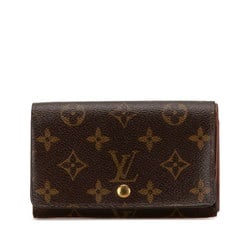 Louis Vuitton Monogram Portefeuille Tresor Bi-fold Wallet Compact M61736 Brown PVC Leather Women's LOUIS VUITTON