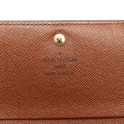 Louis Vuitton Monogram Portefeuille Tresor Bi-fold Wallet Compact M61736 Brown PVC Leather Women's LOUIS VUITTON