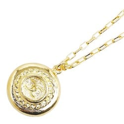 Chanel Coco Mark Necklace Gold Plated Women's CHANEL