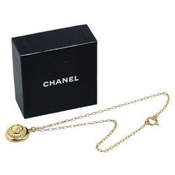 Chanel Coco Mark Necklace Gold Plated Women's CHANEL