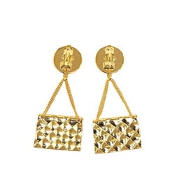 Chanel Coco Mark Matelasse Bag 31 RUE CAMBON PARIS Earrings Gold Plated Women's CHANEL