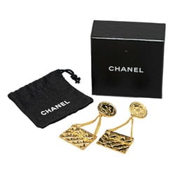 Chanel Coco Mark Matelasse Bag 31 RUE CAMBON PARIS Earrings Gold Plated Women's CHANEL