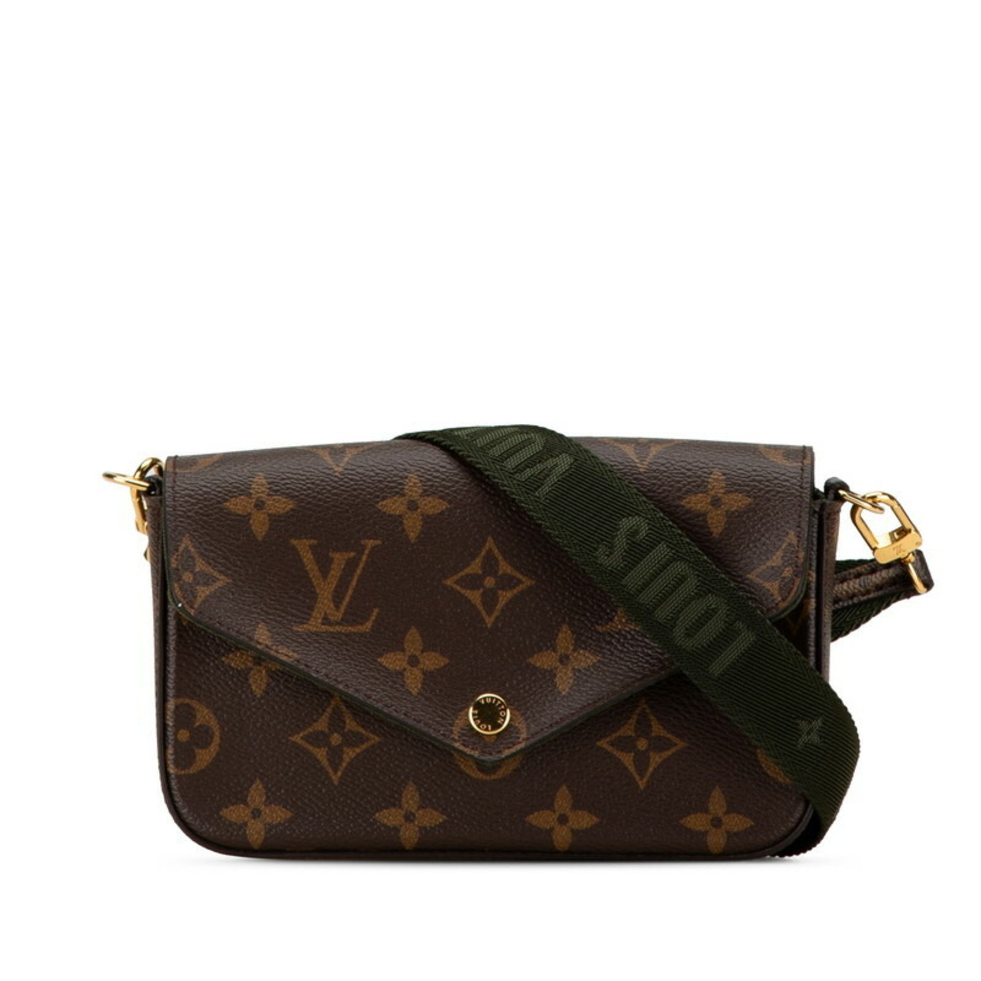 Louis Vuitton Monogram Multi Pochette Felicie Shoulder Bag M80091 Brown PVC Women's LOUIS VUITTON