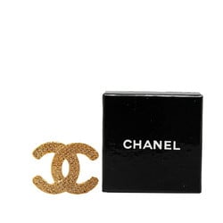 Chanel Coco Mark Brooch Gold Plated Women's CHANEL