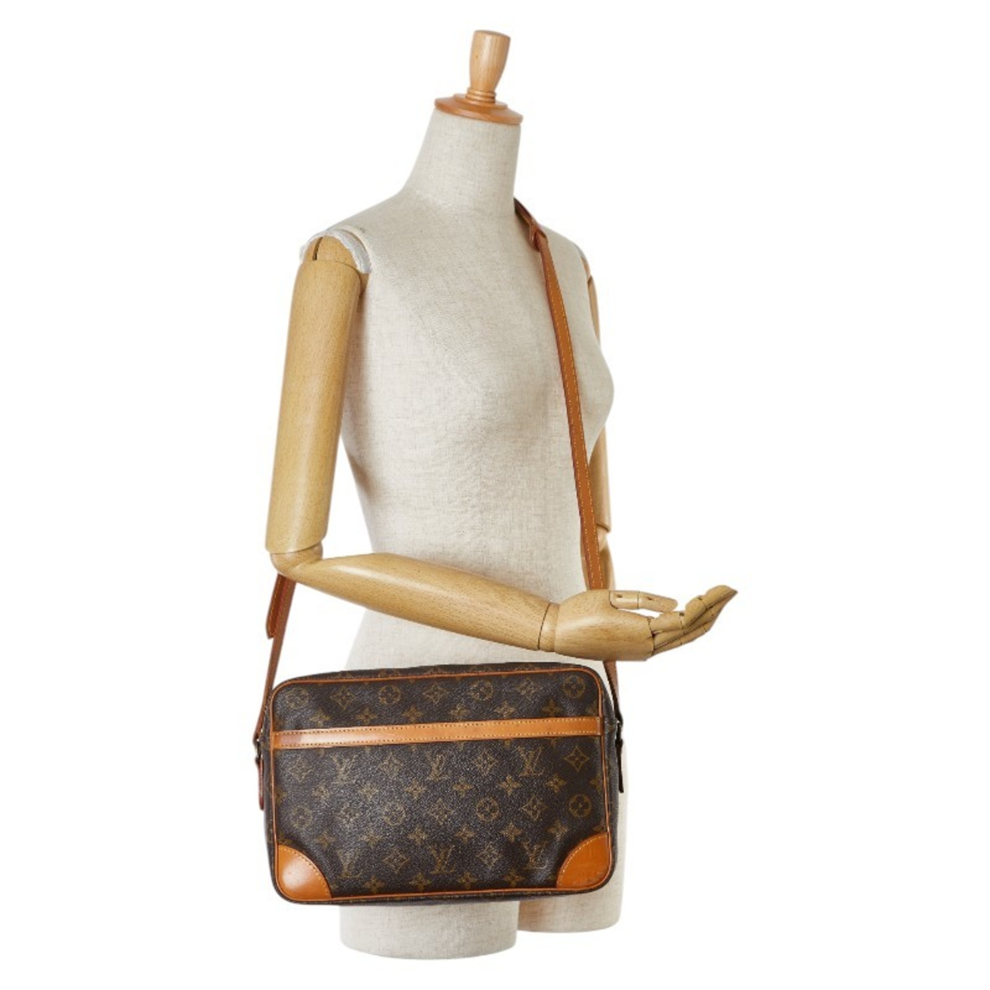 Louis Vuitton Monogram Trocadero 30 Shoulder Bag M51272 Brown PVC Leather Women's LOUIS VUITTON