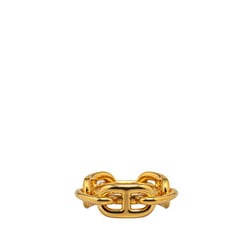 Hermes Chaine d'Ancre scarf ring, gold plated, for women, HERMES