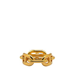 Hermes Chaine d'Ancre scarf ring, gold plated, for women, HERMES