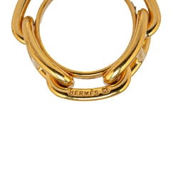 Hermes Chaine d'Ancre scarf ring, gold plated, for women, HERMES