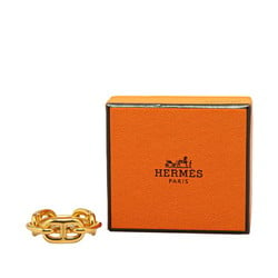 Hermes Chaine d'Ancre scarf ring, gold plated, for women, HERMES