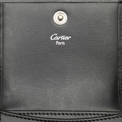 Cartier Pasha Coin Case L3000205 Black Leather Women's CARTIER