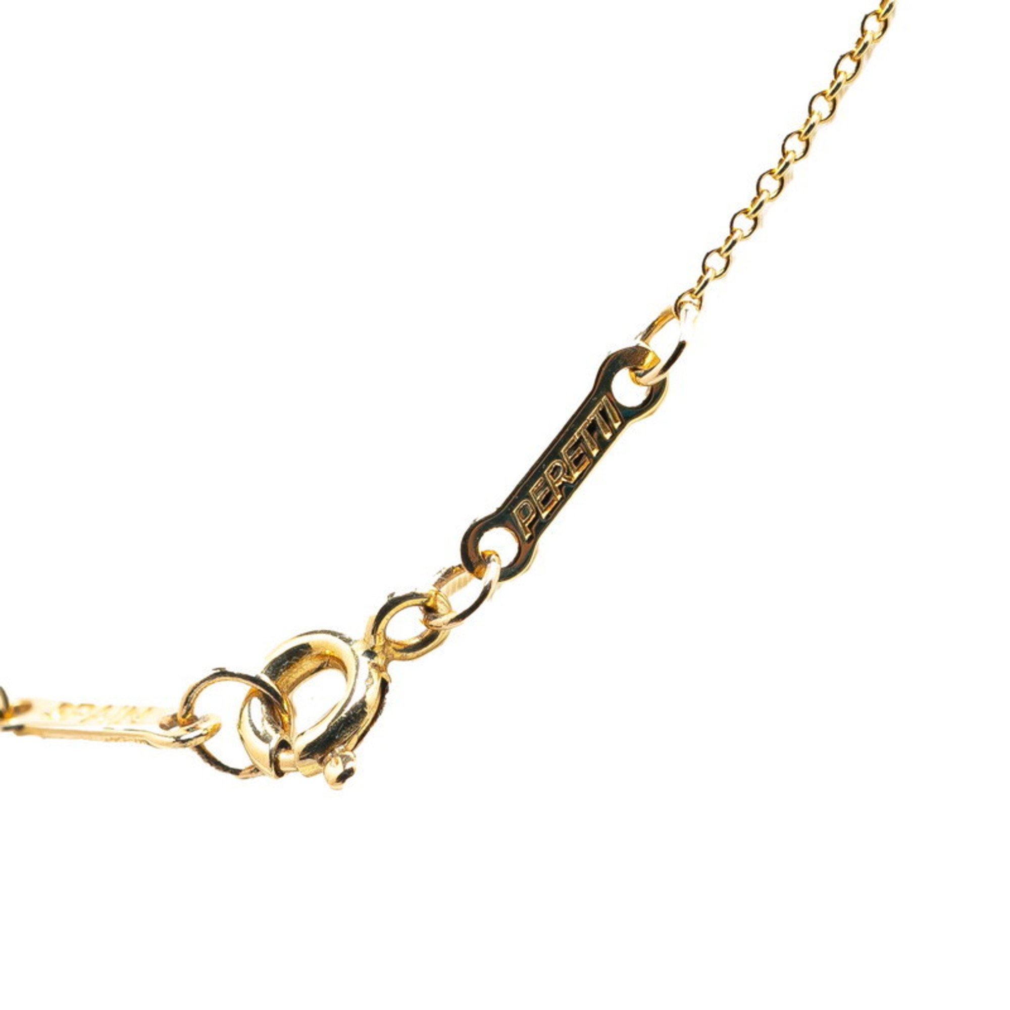 Tiffany Teardrop Necklace Gold K18YG Yellow Women's TIFFANY&Co.