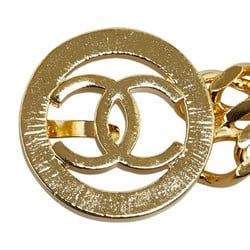 Chanel Coco Mark Circle Chain Belt Gold Plated Women's CHANEL