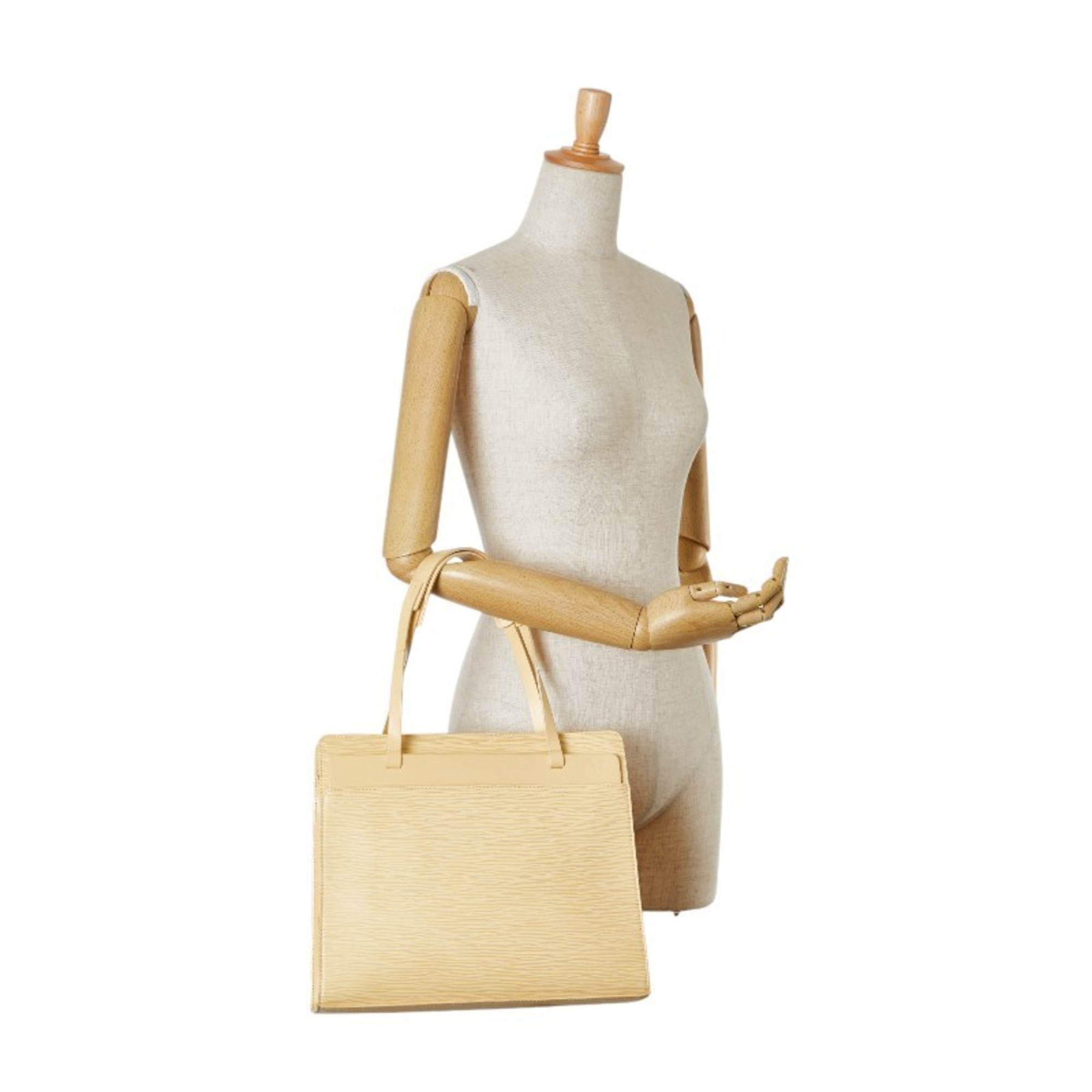 Louis Vuitton Epi Croisette PM Handbag Tote Bag M5249A Vanilla Beige Leather Women's LOUIS VUITTON