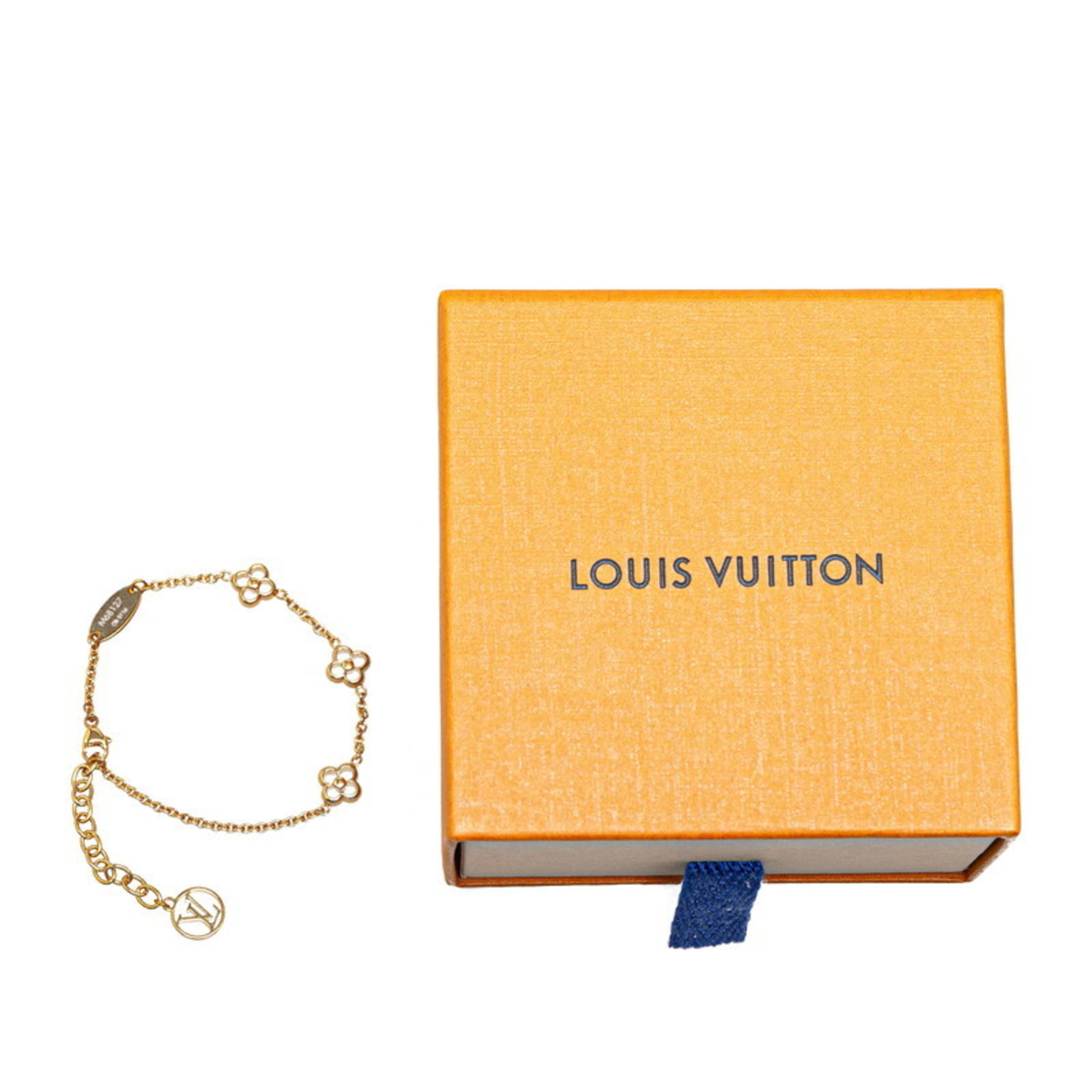 Louis Vuitton Monogram Flower Flowerful LV Circle Bracelet M68127 Gold Metal Women's LOUIS VUITTON