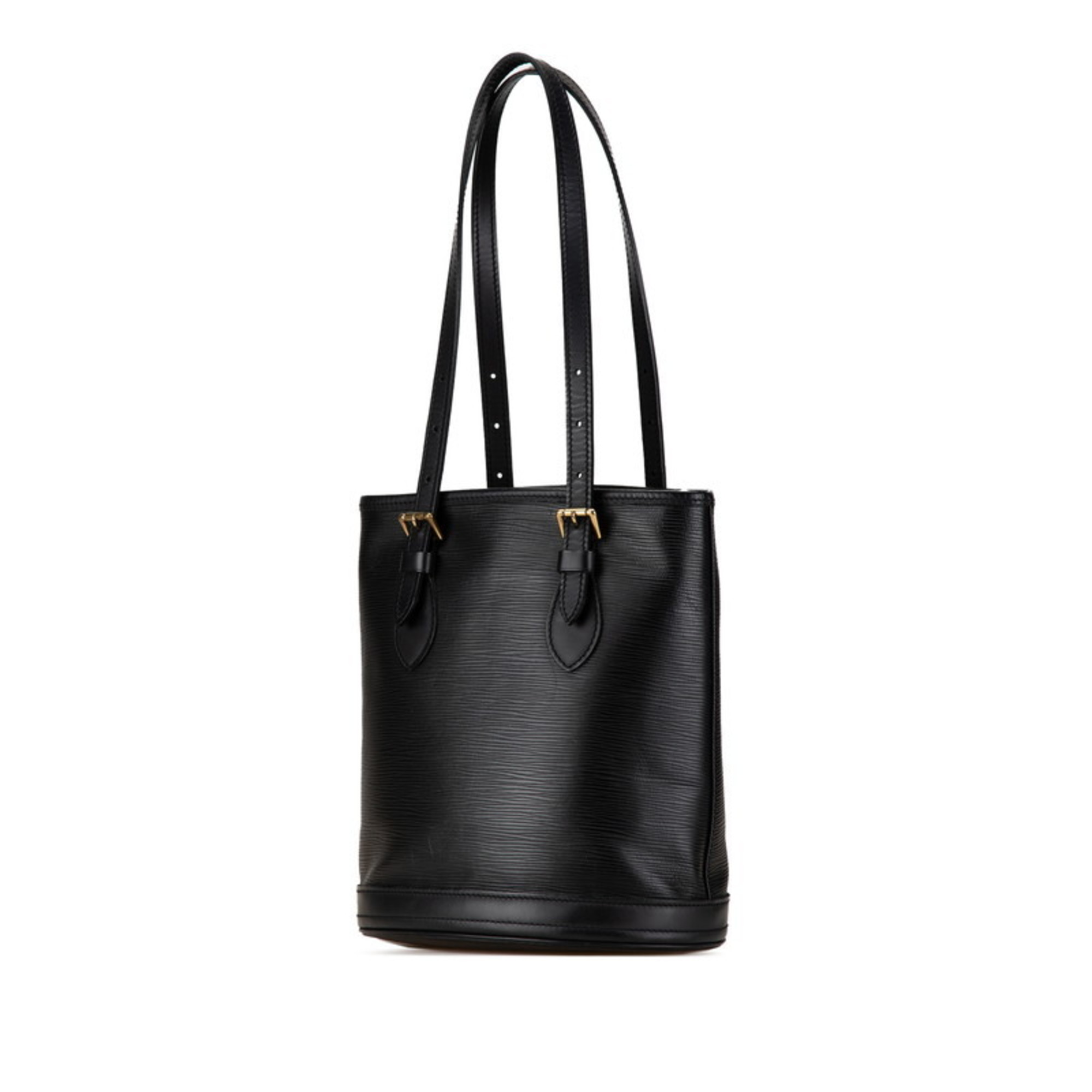 Louis Vuitton Epi Bucket PM Tote Bag Shoulder M58992 Noir Black Leather Women's LOUIS VUITTON