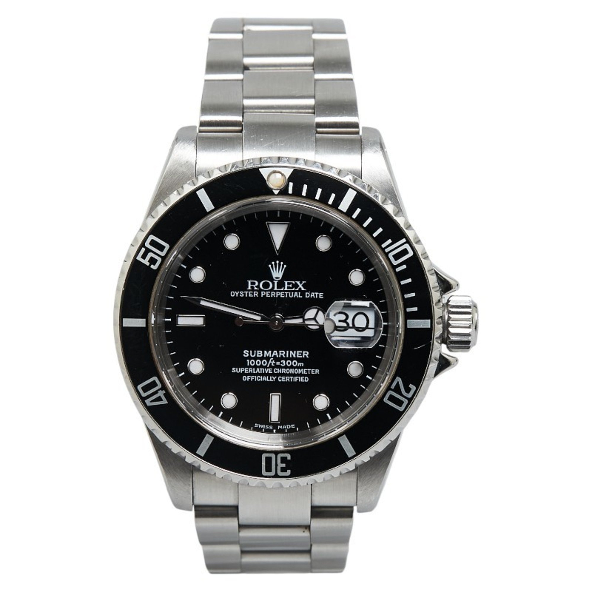 Rolex Submariner Date Watch 16610 Automatic Black Dial Stainless Steel Men's ROLEX