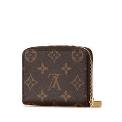 Louis Vuitton Monogram Zippy Coin Purse Case M60067 Brown PVC Leather Women's LOUIS VUITTON