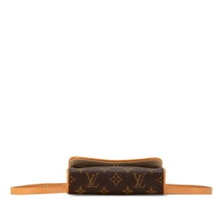 Louis Vuitton Monogram Pochette Florentine Body Bag Waist Shoulder M51855 Brown PVC Leather Women's LOUIS VUITTON