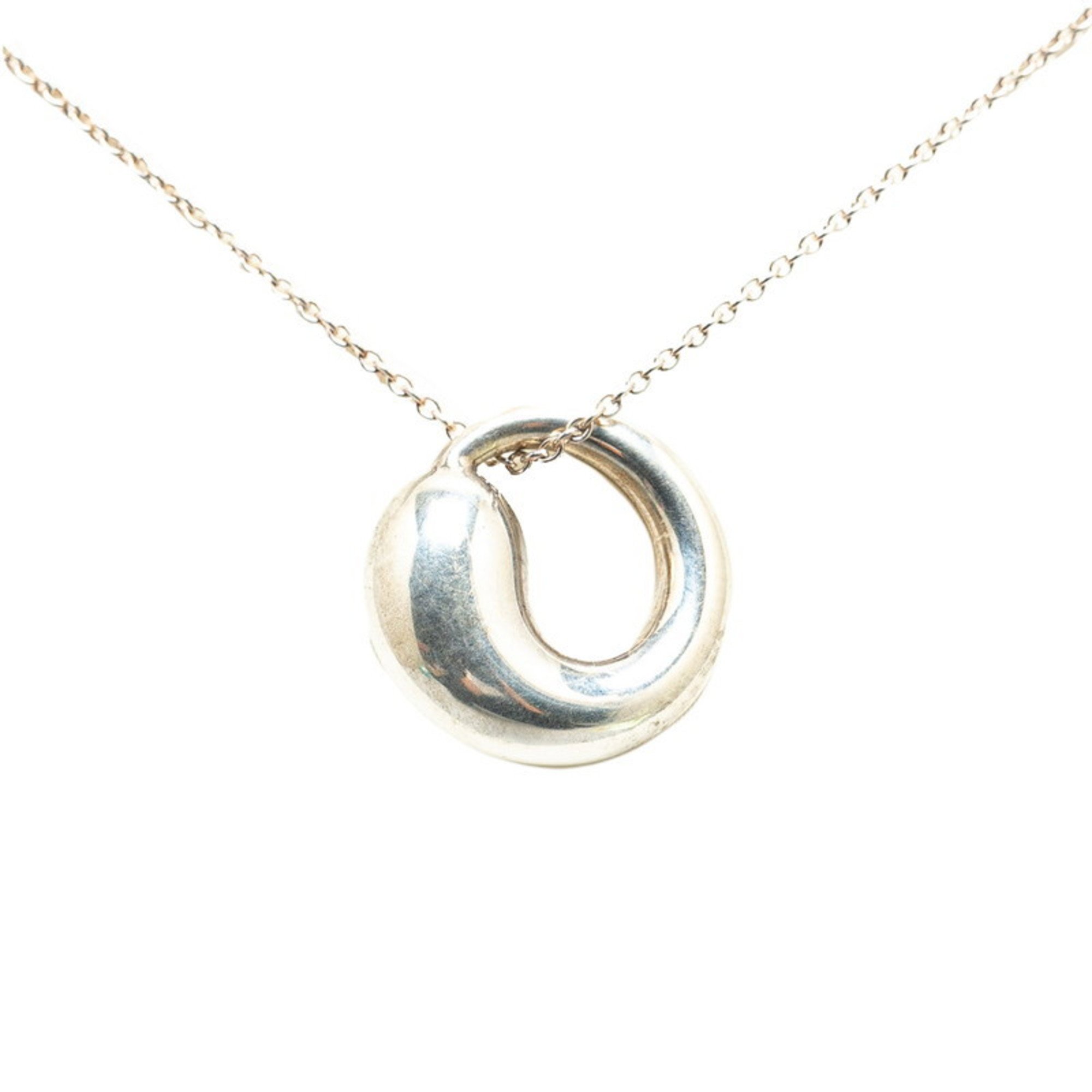 Tiffany Elsa Peretti Eternal Circle Pendant Necklace Silver SV925 Women's TIFFANY&Co.