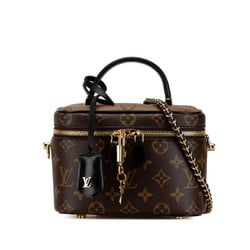 Louis Vuitton Monogram Vanity NV PM Bag Chain Shoulder M45165 Brown PVC Leather Women's LOUIS VUITTON