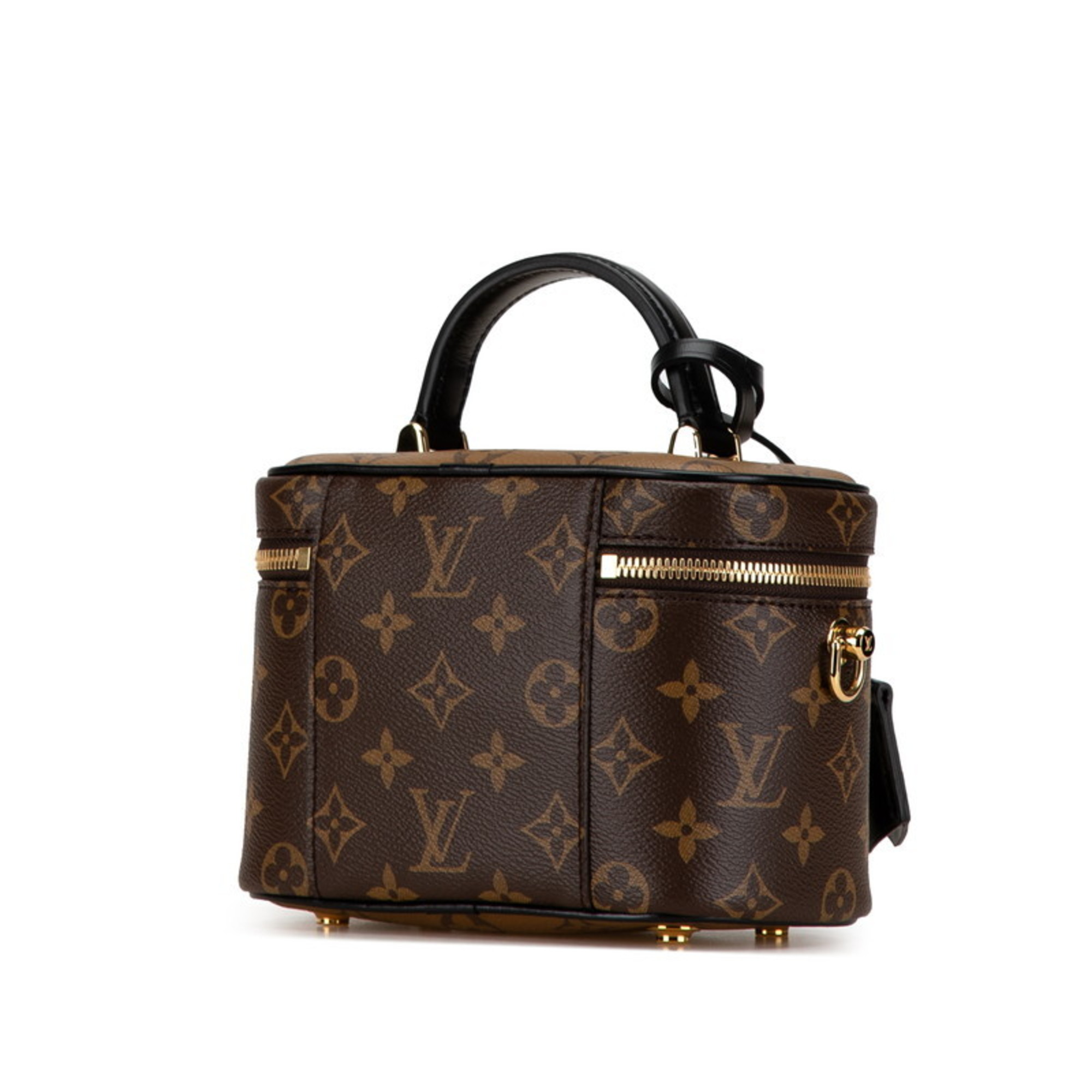 Louis Vuitton Monogram Vanity NV PM Bag Chain Shoulder M45165 Brown PVC Leather Women's LOUIS VUITTON