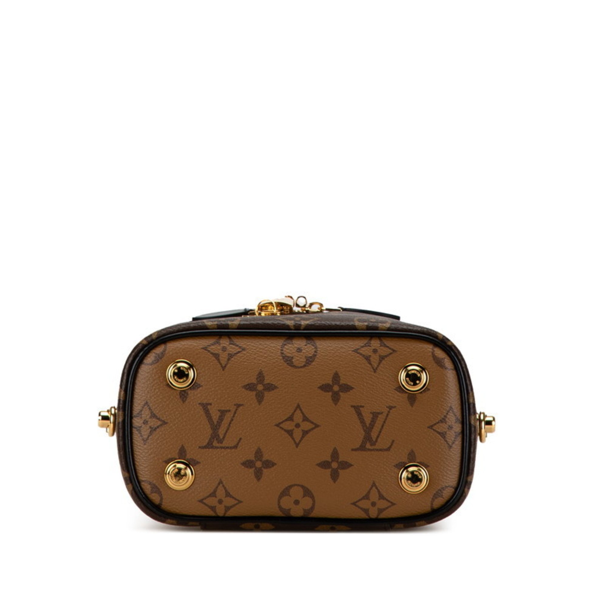 Louis Vuitton Monogram Vanity NV PM Bag Chain Shoulder M45165 Brown PVC Leather Women's LOUIS VUITTON