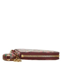 Louis Vuitton Monogram Vernis Portemonnay Cool Leopard Coin Case M91474 Rouge Fauvist Patent Leather Women's LOUIS VUITTON