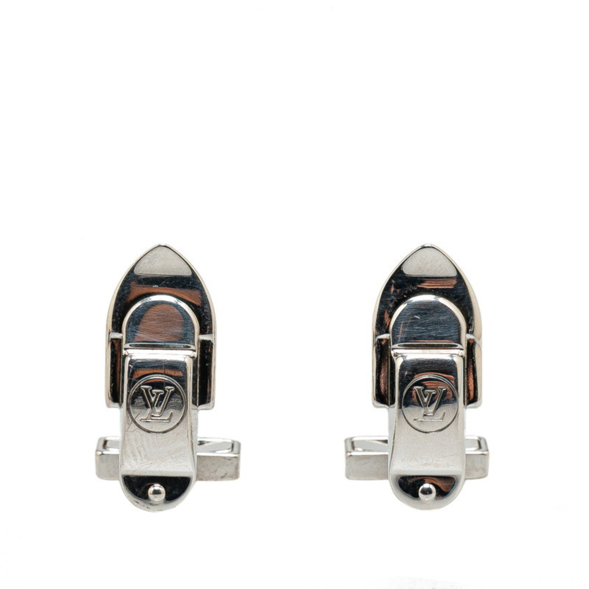 Louis Vuitton Bouton Demanchette Serule Cufflinks M64496 Silver SV925 Women's LOUIS VUITTON