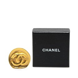 Chanel Coco Mark Brooch Gold Plated Women's CHANEL