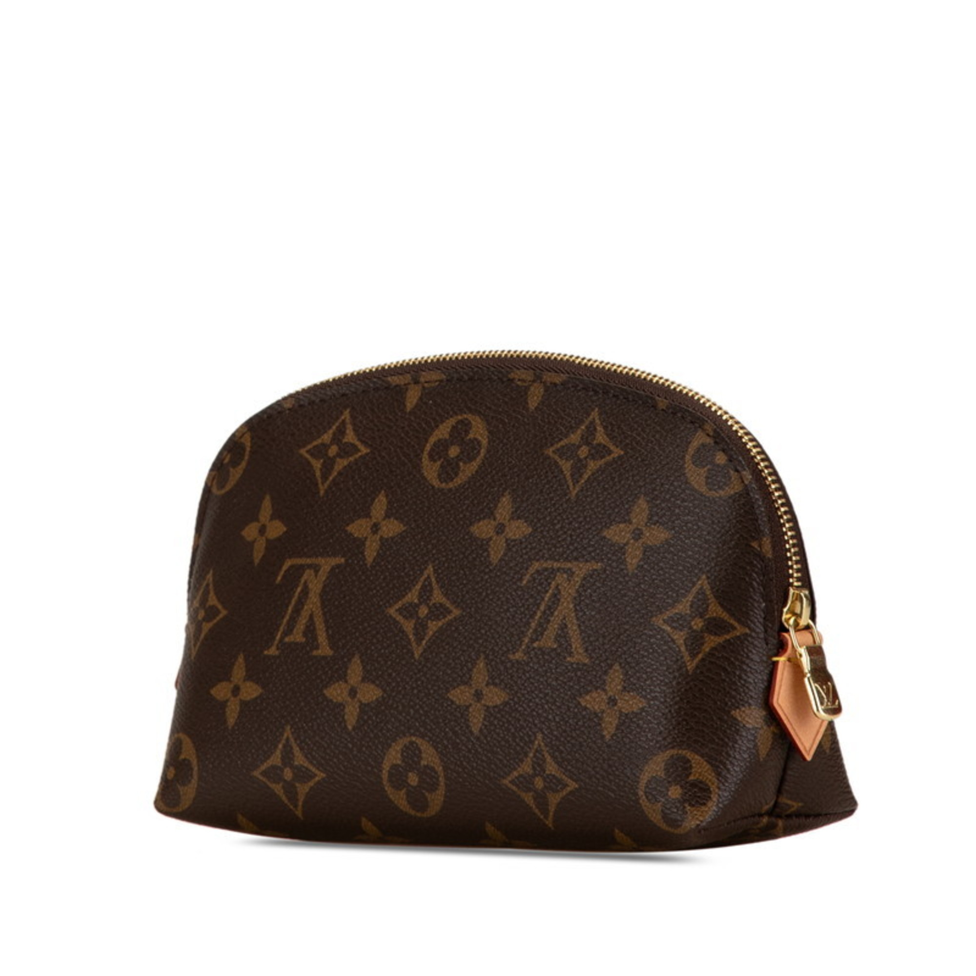 Louis Vuitton Monogram Pochette Tick Pouch M47515 Brown PVC Leather Women's LOUIS VUITTON