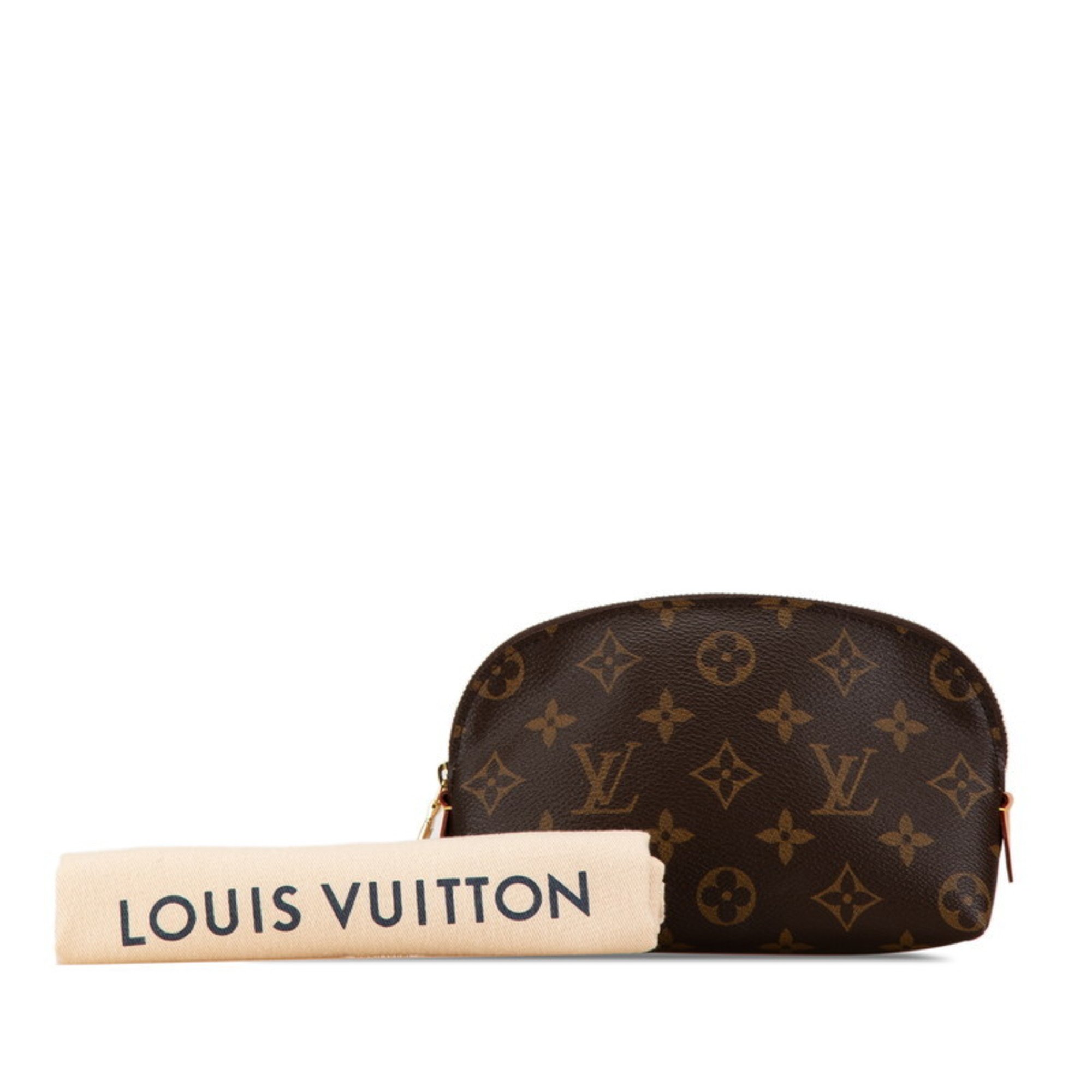 Louis Vuitton Monogram Pochette Tick Pouch M47515 Brown PVC Leather Women's LOUIS VUITTON