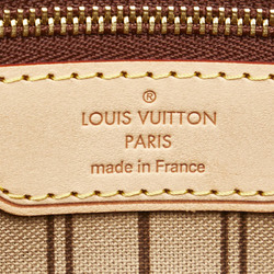 Louis Vuitton Damier Neverfull MM Shoulder Bag Tote N51105 Brown PVC Leather Women's LOUIS VUITTON