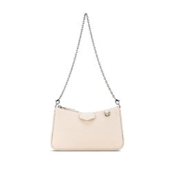 Louis Vuitton Epi Easy Pouch On Strap Chain Shoulder Bag Handbag M81239 White Leather Women's LOUIS VUITTON