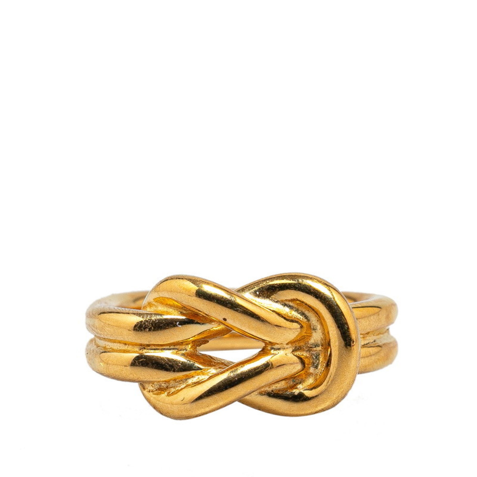 Hermes Atame Scarf Ring Gold Plated Women's HERMES