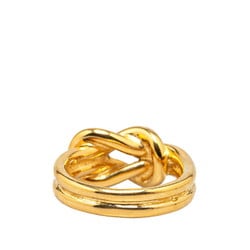 Hermes Atame Scarf Ring Gold Plated Women's HERMES