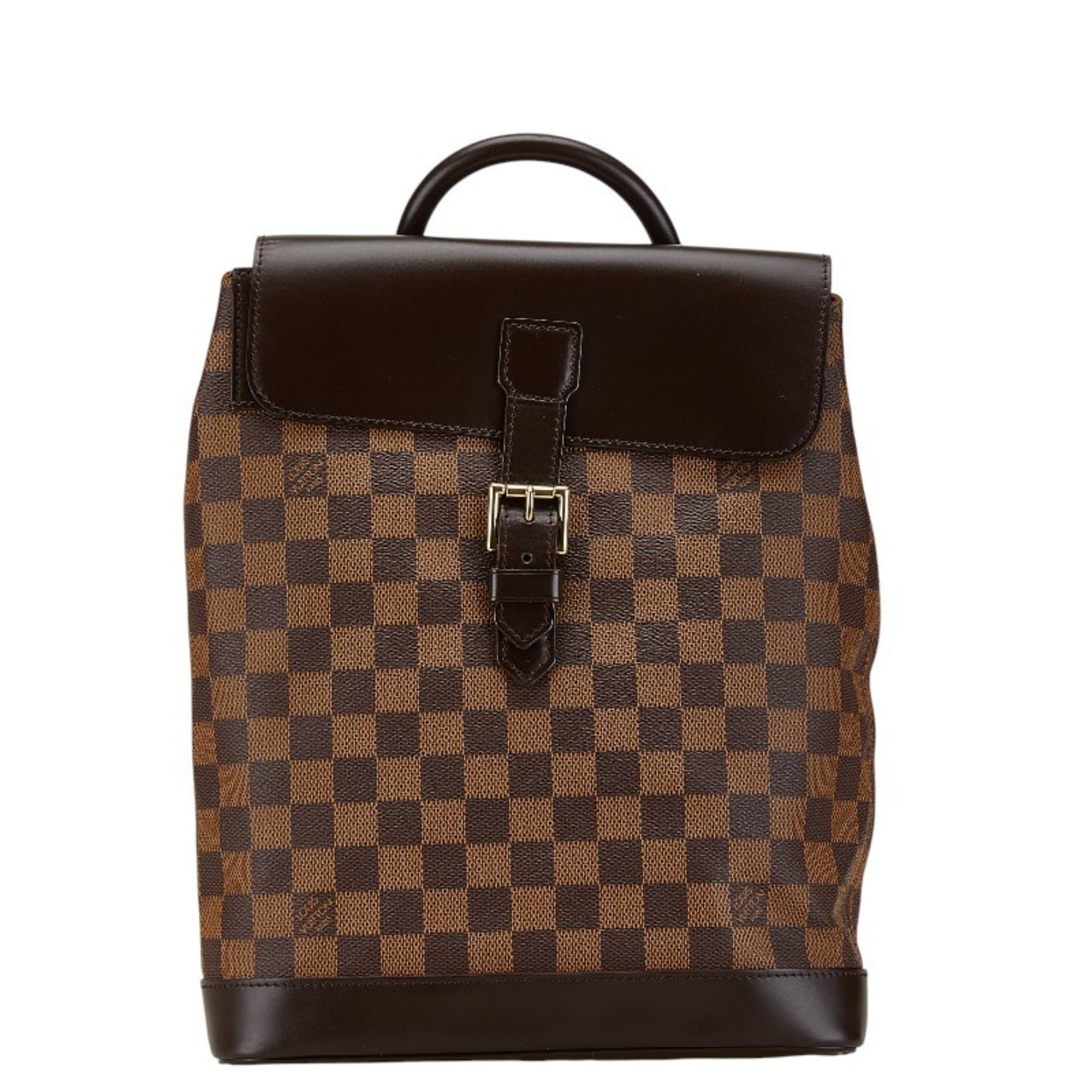 Louis Vuitton Damier Soho Backpack N51132 Brown PVC Leather Women's LOUIS VUITTON