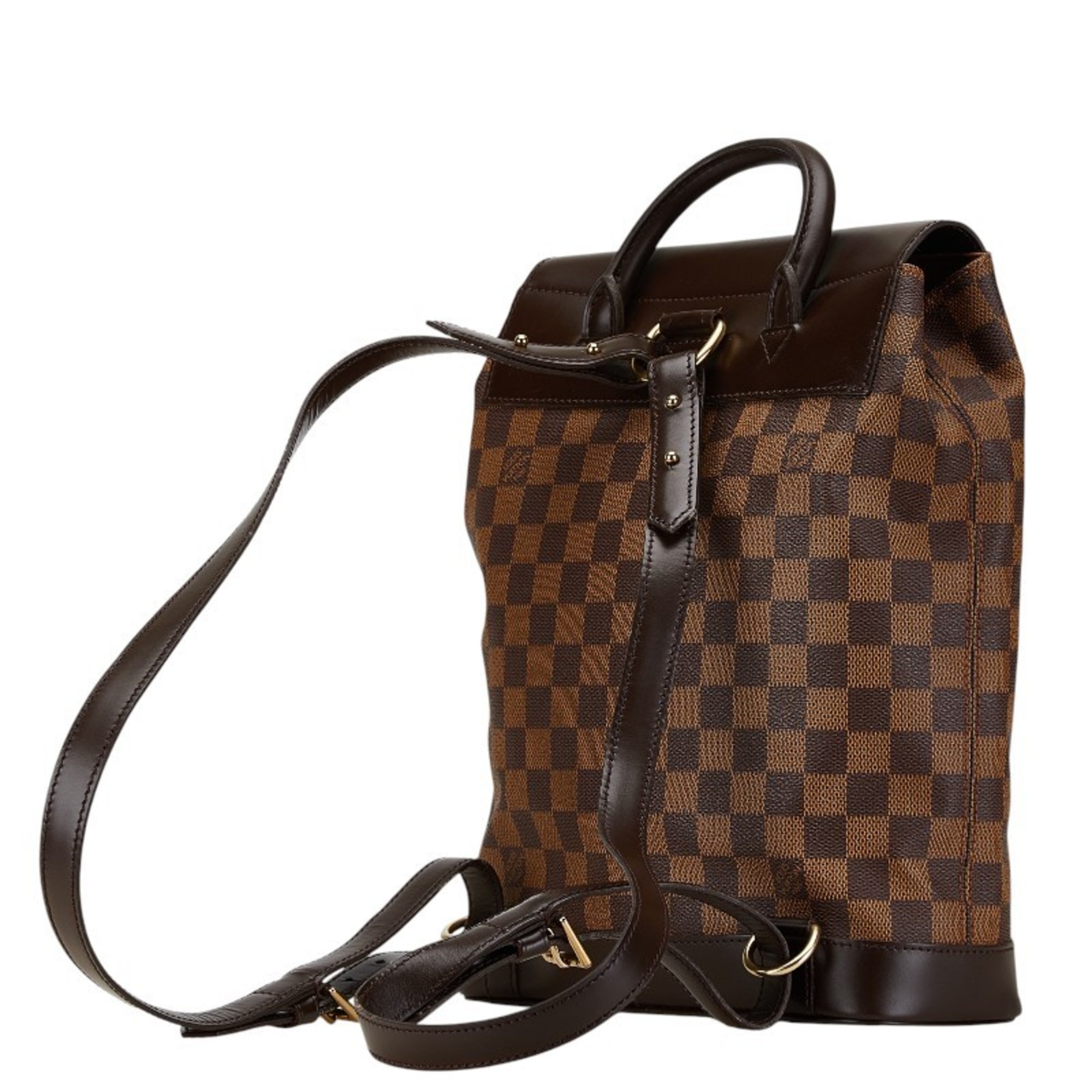 Louis Vuitton Damier Soho Backpack N51132 Brown PVC Leather Women's LOUIS VUITTON