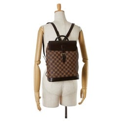 Louis Vuitton Damier Soho Backpack N51132 Brown PVC Leather Women's LOUIS VUITTON